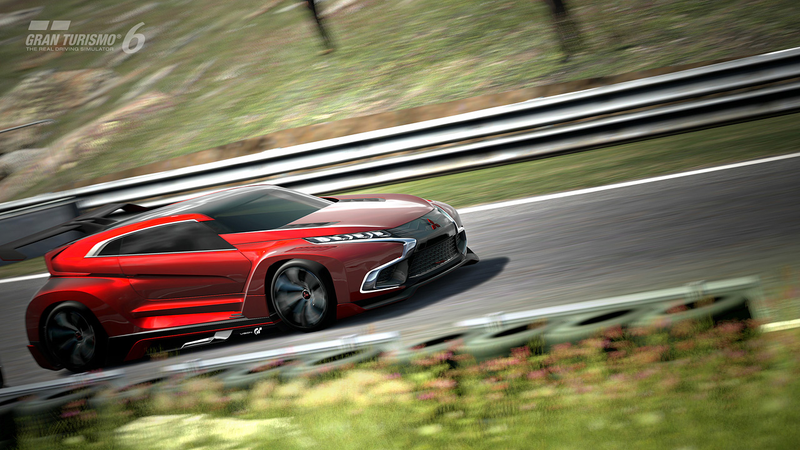 Illustration for article titled Mitsubishi's Gran Turismo Vision Concept Is A Furious AWD Hybrid Hatch